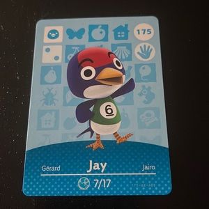 Animal Crossing Amiibo card #175 Jay